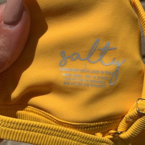 Salty handmade with love in Bali nwt tanga thong bikini swimsuit set - Picture 4 of 6